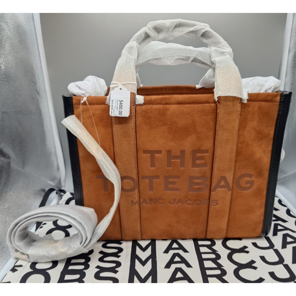 Marc Jacobs The Tote Bag Brown Suede Leather Crossbody [GNH020260]